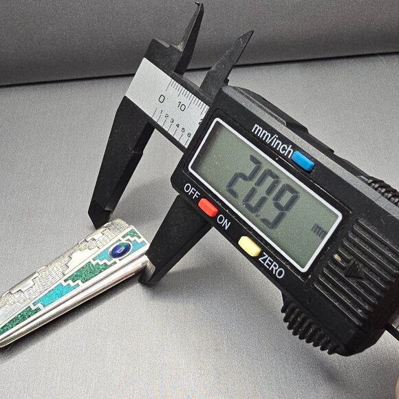 Carolyn Pollack Relios Sterling Silver Inlay Turquoise Malachite Lapis Brooch 2" - Picture 9 of 11